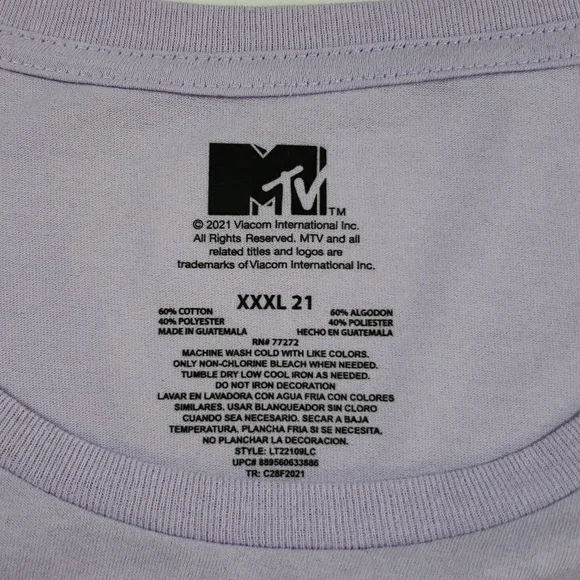 NWOT MTV Tshirt sz XXXL - Picture 7 of 7